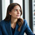 A professional individual, fully clothed in a modest business suit, actively listening with an open, natural pose to another professional in a modern, well-lit office setting. The scene captures subtle non-verbal cues and a sense of deep, empathetic understanding between the two, with clear eye contact and focused expressions. Appropriate attire, safe for work, perfect anatomy, correct proportions, well-formed hands, proper finger count, natural body proportions, professional photography, high quality, appropriate content, family-friendly.